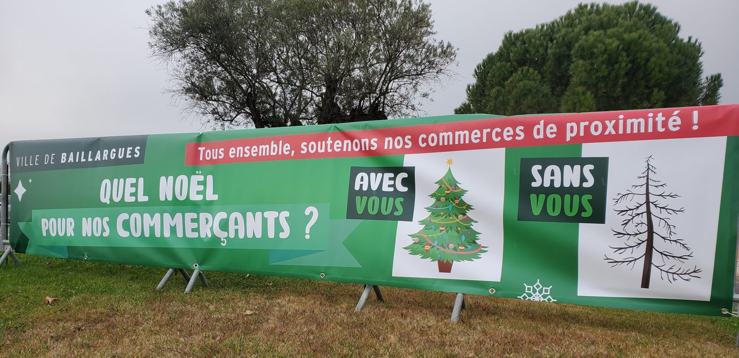 Pour Noël, la Ville de Baillargues soutient ses commerces de proximité !