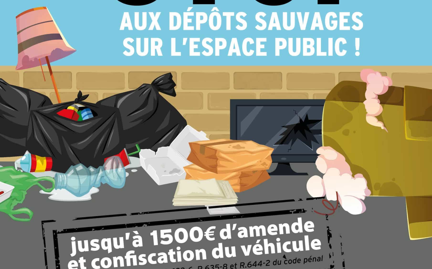 STOP aux dépôts sauvages : la Ville lance une nouvelle campagne de communication