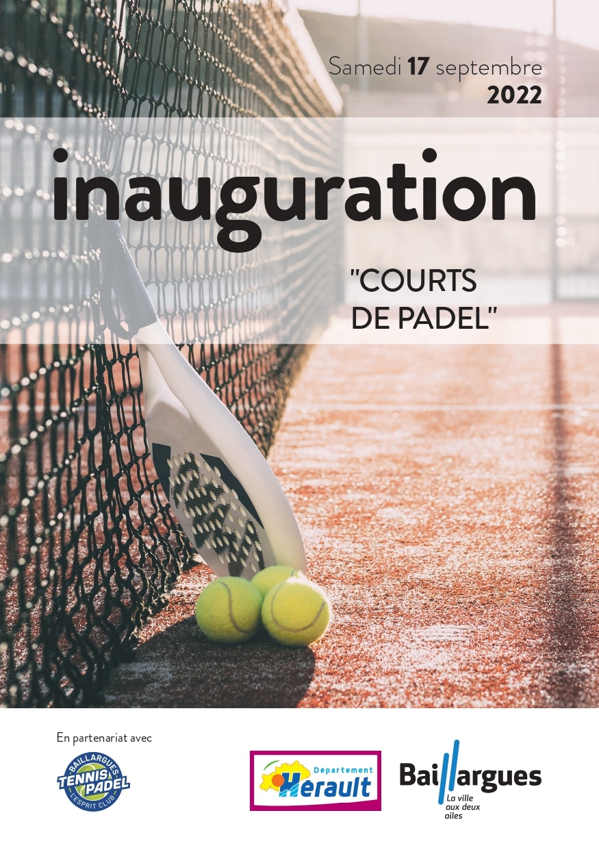 Inauguration des courts de Padel