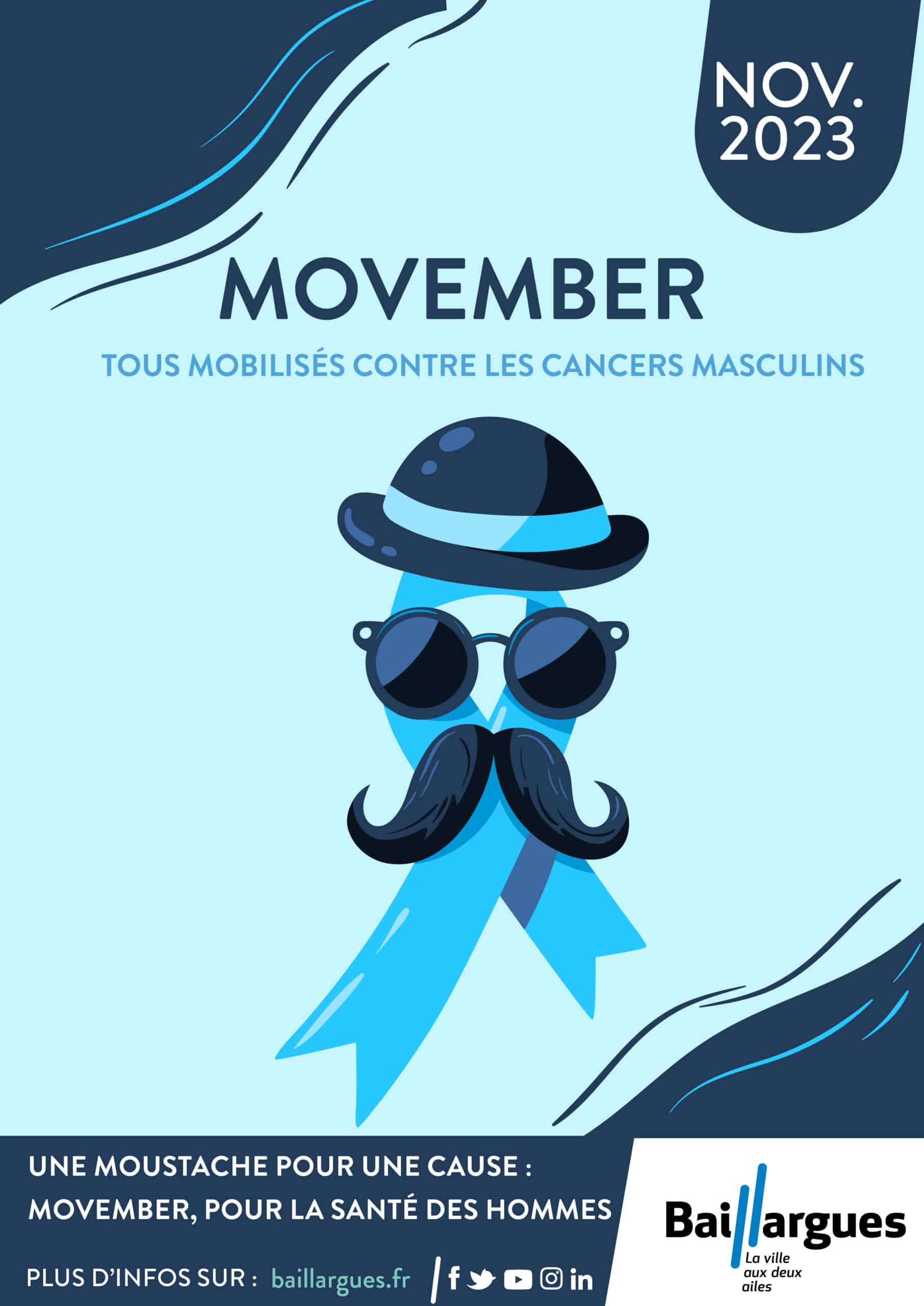 En novembre, la municipalité  soutient « Movember »