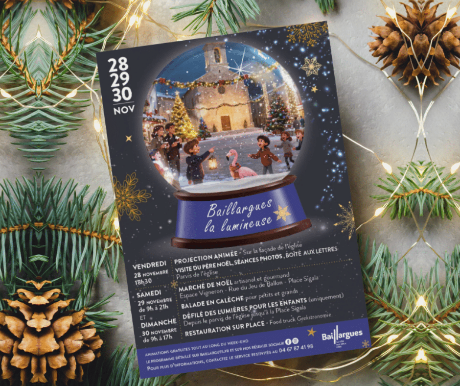 Baillargues La Lumineuse 2025 : la magie de Noël s’invite en ville ! 🎄